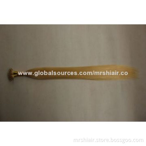Nano Ring Remy hair extension, 613#, 1gram 100pcs/pack, straight silky hair